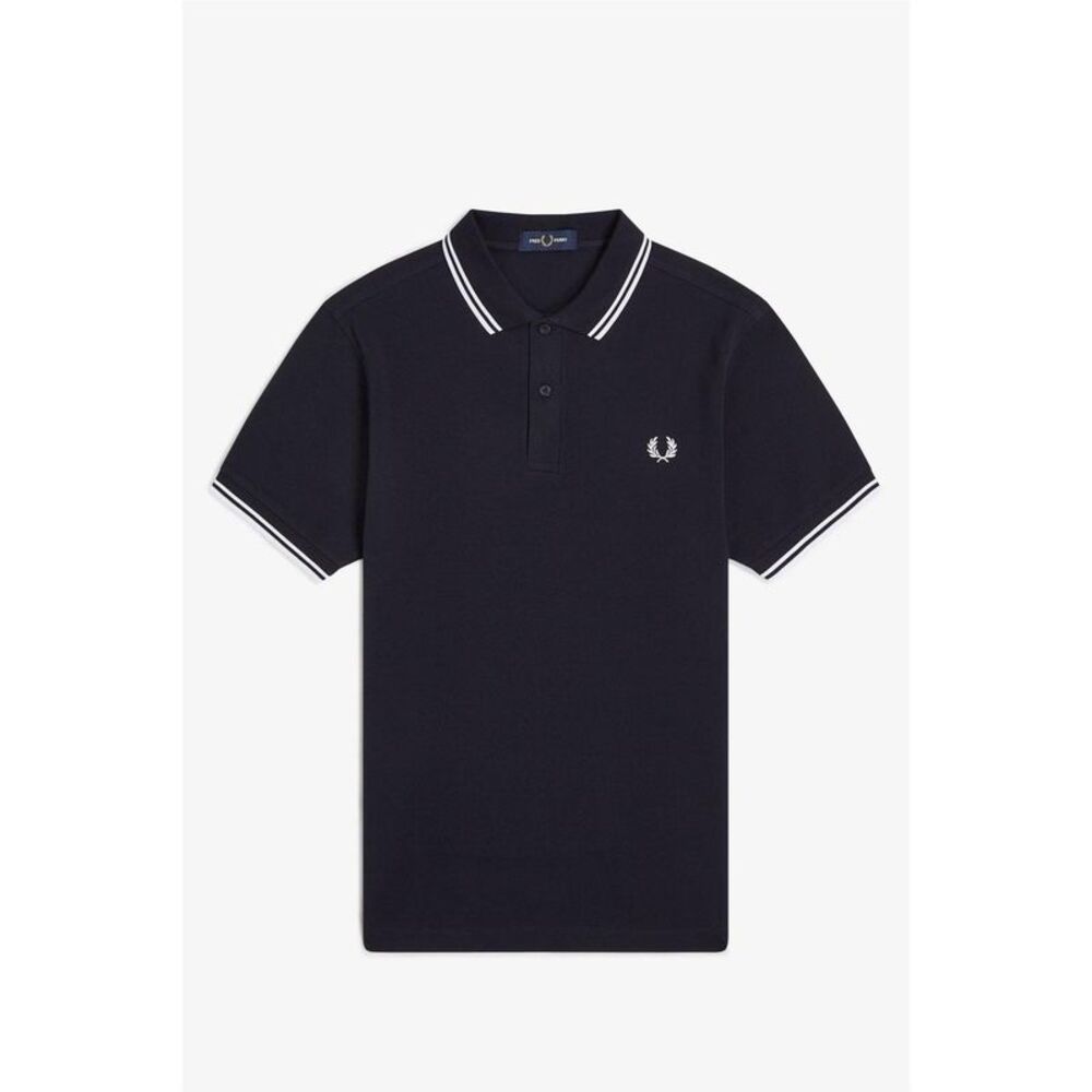 Fred Perry Mens Twin Tip Polo Shirt / Navy